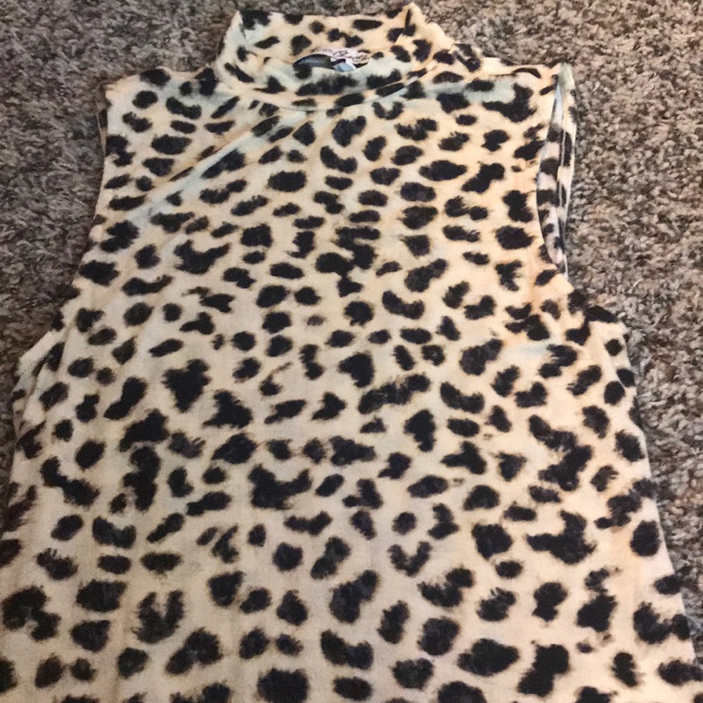 Leopard print body suit